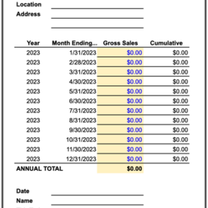 Sales Reporting Template